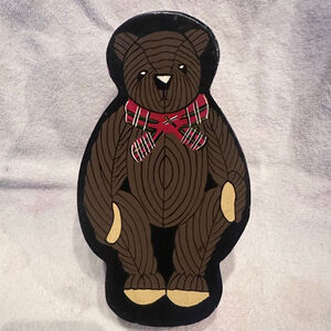 Vintage Haus Of Klaus Empty Teddy Bear Storage Box Trinket Box Vintage Decor 8”